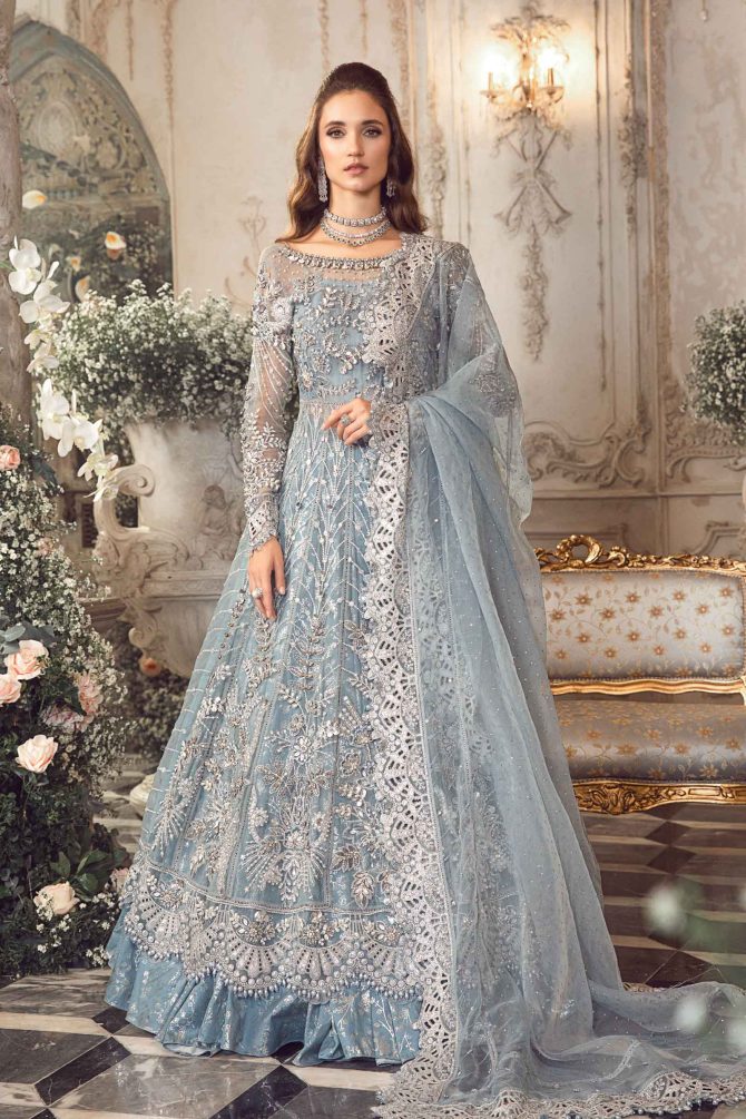 Maria.B. | Mbroidered Wedding Edition '23 | Ice Blue BD-2702